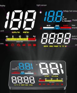 GEYIREN D5000 head-up display OBD film smart display speedometer temperature car electronics speed projector on the windshield Auto Parts and Accessories Car Electronics General Merchandise