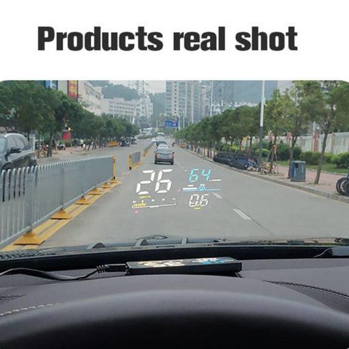 GEYIREN D5000 head-up display OBD film smart display speedometer temperature car electronics speed projector on the windshield Auto Parts and Accessories Car Electronics General Merchandise