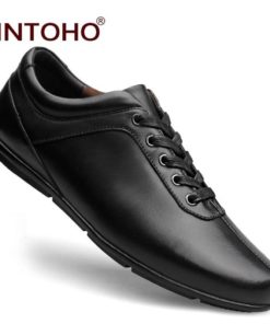 JINTOHO Genuine Leather Men Shoes Men's Shoes Shoes
