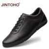 JINTOHO Genuine Leather Men Shoes Men's Shoes Shoes