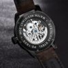 Leather Tourbillon Automatic Watch Mens Watches Watches 