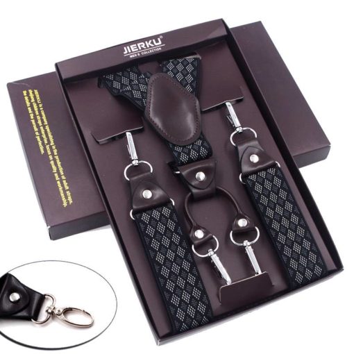 Men Hook Braces Elastic Adjustable Suspenders Men's Accessories Accessories