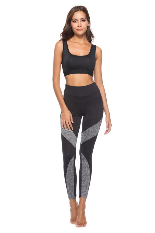 Sexy Stitching Leggings Elbows For Fitness Bottoms Women's Women's Clothing