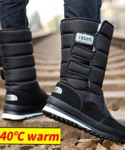 Snow Boots With Fur winter shoes slip-resistant Men Boots Men's Shoes Shoes