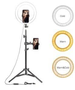 10″ LED Selfie Ring Lighting with Stand for Smartphone Cool Tech Gadgets