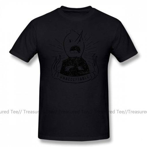 Adventure Time Unacceptable T-Shirt Print 100% Cotton Tops & Tees Men's Men's Clothing