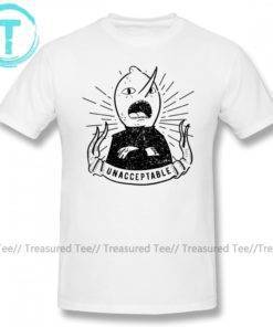 Adventure Time Unacceptable T-Shirt Print 100% Cotton Tops & Tees Men's Men's Clothing