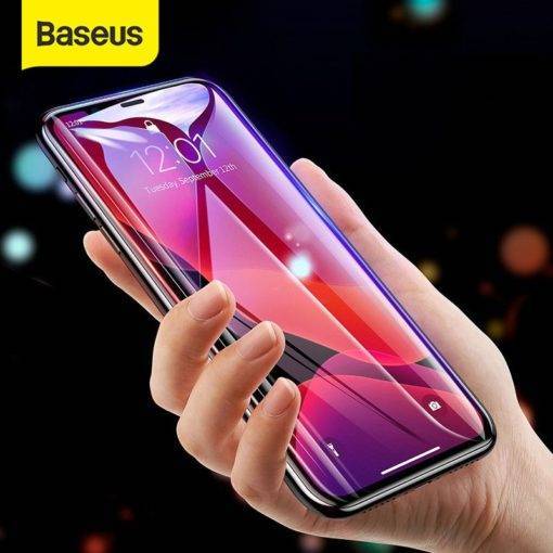 Baseus 0.3mm Full Coverage Protective Glass For iPhone 11 Pro Max Cell Phones & Accessories