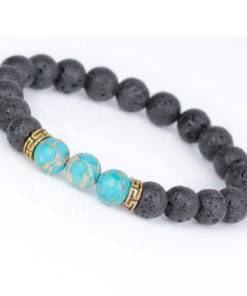 Men’s Rhinestone Reiki Prayer Stones Charm Bracelet Budget Friendly Accessories