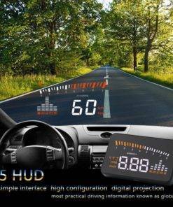 OHANEE X5 Car HUD OBD II Head Up Display Overspeed Warning System Projector Windshield Auto Electronic Voltage Alarm Auto Parts and Accessories Car Electronics General Merchandise