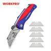 Electrician Folding Utility Knife with 5PC Blades Hand Tools 