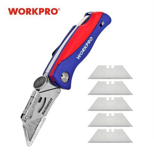 Electrician Folding Utility Knife with 5PC Blades Hand Tools