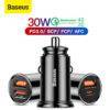 Baseus 30W Quick Charge 4.0 3.0 USB Car Cell Phones & Accessories 