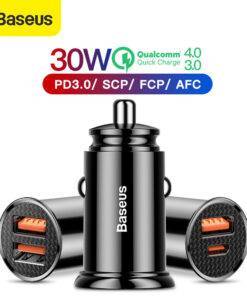 Baseus 30W Quick Charge 4.0 3.0 USB Car Cell Phones & Accessories