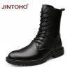 JINTOHO Genuine Leather Mens Winter Shoes Men's Shoes Shoes 