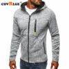 Personality Zipper Sweatshirt Solid Color Hoodies & Sweatshirts Men's Men's Clothing 