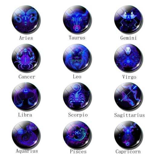 Zodiac Sign Sphere Ball Keychain Budget Friendly Accessories