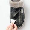 ASIFN Indoor Leather Winter Waterproof Slipper Men's Shoes Shoes 