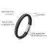 Men’s Magnet Clasp Genuine Leather Stainless Steel Rope Bracelet Budget Friendly Accessories