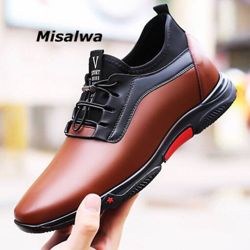 Misalwa Men Luxury Platform Elevator Shoes Men's Shoes Shoes
