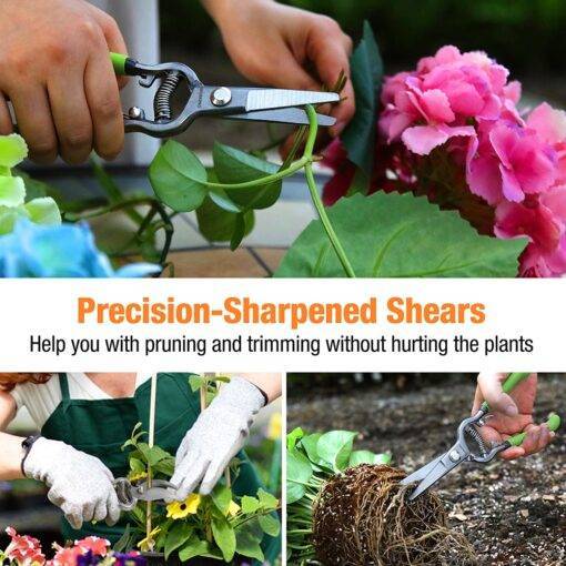 2PC Pruning Shears Set 8″Pruner and 8″Garden Scissors Lawn & Garden