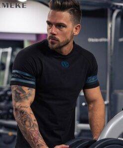 Men Breathable Gym T-shirt Tops & Tees