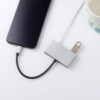 Double USB A Port Female Adapter Cable With 8Pin Cell Phones & Accessories