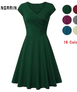 V-neck bodycon casual dress elastic cotton sexy sundress beach holiday plus size party dresse Dresses Women's Women's Clothing