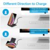 Qi Wireless Fast Charger Charging Pad Stand Cell Phones & Accessories 