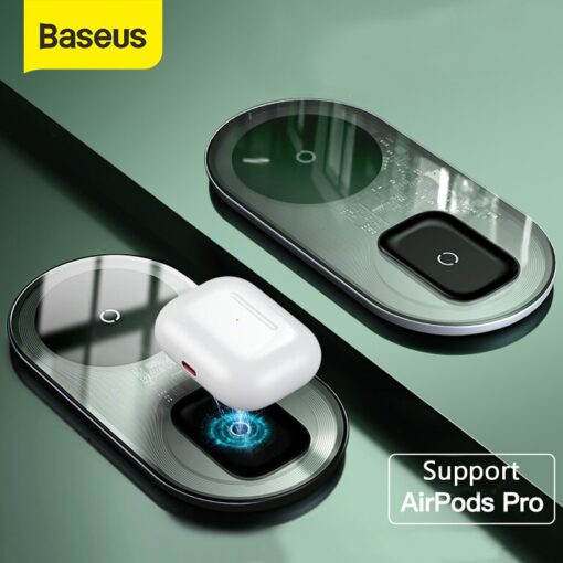 Baseus Qi Wireless Charger For Airpods and iPhone Cell Phones & Accessories