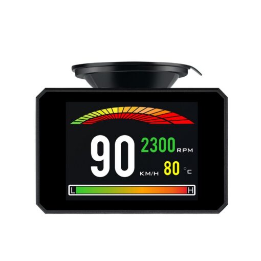 Car Head-up Display P16 Oil Water Temp Gauge Speedometer Auto Alarm Driving Speed Voltage Alarm Car Electronics Accessories Auto Parts and Accessories Car Electronics General Merchandise