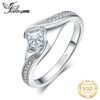 Princess Cut Engagement 925 Sterling Silver Ring for Women Budget Friendly Accessories 