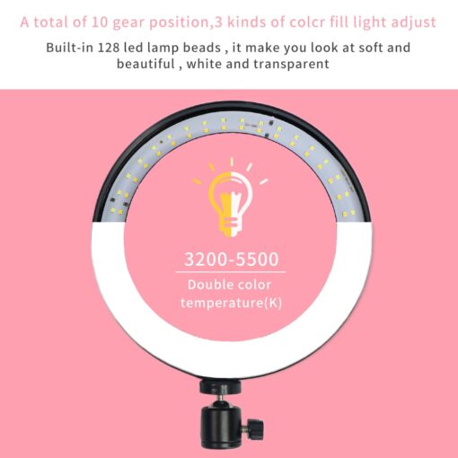 10″ LED Selfie Ring Lighting with Stand for Smartphone Cool Tech Gifts