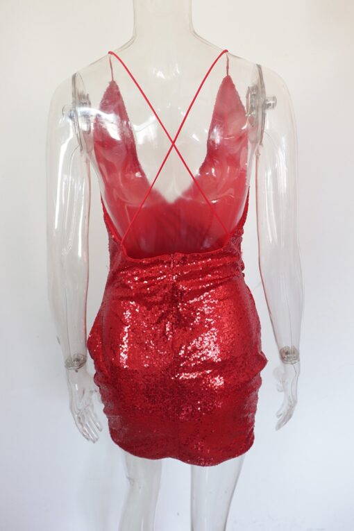 Bonnie Forest Glam Slim Sequins Bodycon Party Dress Dresses Women's Women's Clothing
