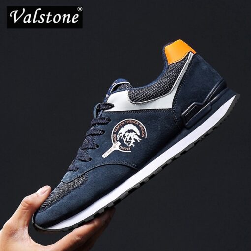 Valstone Men’s Genuine leather Breathable trainers anti-skid outdoor walking shoes Men's Shoes Shoes