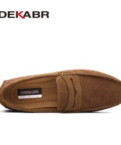 DEKABR Men Loafers Soft Moccasins High Quality Spring Autumn Genuine Leather Shoes Men's Shoes Shoes