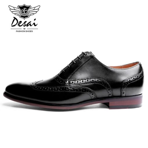 DESAI Brand Full Grain Leather Men Oxford Shoes Men's Shoes Shoes